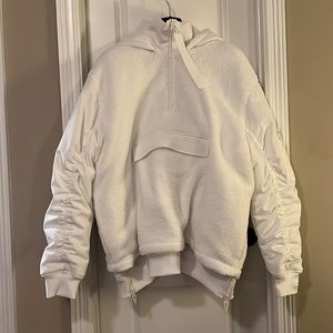 Adidas Ivy Park 1/2 Zip Sherpa Layered Jacket BRAND NEW
